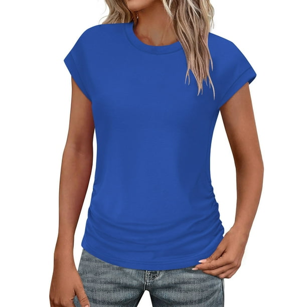 Eres Más Que una Camisa de Puntuación de Prueba de Manga Corta con Cuello en V con Mensaje Inspirador, Estilo Casual