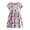 A-Light Purple274, variant on XUELUO Toddler Girls Short Sleeve Dresses Purple Cats Print Pleated Waist Skirts Spring Daily & Casual School Comfy Dress