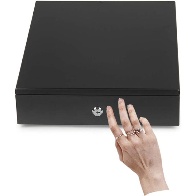 Syson POS 13" Manual Push Open Cash Drawer with Removable Coin Tray 4 Bill/ 4 Coin, 2 Keys