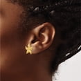 thumbnail image 3 of 14K Yellow Gold Starfish Post Earrings (17 X 16) Made In Peru tc587, 3 of 5