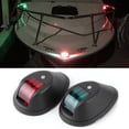thumbnail image 2 of AMERTEER Feux de Signalisation de Navigation Marine Light Bateau de Navigation Light Navigation Light LED Bow Light pour Bateau Ponton Noir, 2 of 8