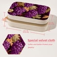 thumbnail image 5 of Thanksgiving Grapes Velvet Portable Jewelry Organizer Box with Removable Compartment - Gift and Jewelry Display, 5 of 7