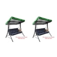 thumbnail image 2 of Cubierta para columpio de 3 asientos Yuarrent impermeable resistente a los rayos UV color verde 164x114x15cm, 2 of 6