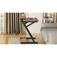 thumbnail image 3 of FITUEYES Computer Mobile Workstation Desk Table with Monitor Shelf Study Writing Desk for Small Spaces, CD307005WG, 3 of 6