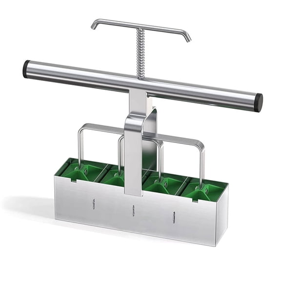 Soil Block Maker Soil Blocking Tool Handheld Soil Blocker with Dibbles Dibbers for Garden Prep Seedling Soil Block Maker