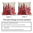 thumbnail image 6 of Christmas Tree Pillow Covers 18x18 Set of 2 Xmas Rustic Nature Themed Red Forest Decorative Outdoor Pillowcases Winter Gift Holiday Farmhouse Throw Cushion Case Decor for Couch Sofa Bed, 6 of 6