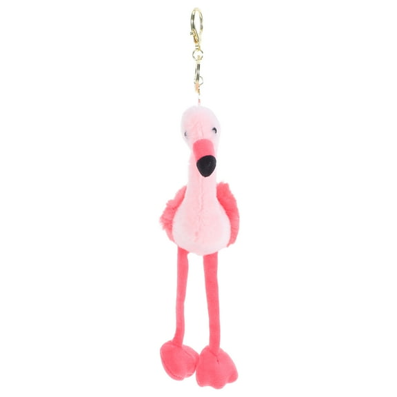 OFFIGAM Cute Flamingo Plush Keychain Bag Charm for Backpacks, Purses, Lightweight Portable Accessory