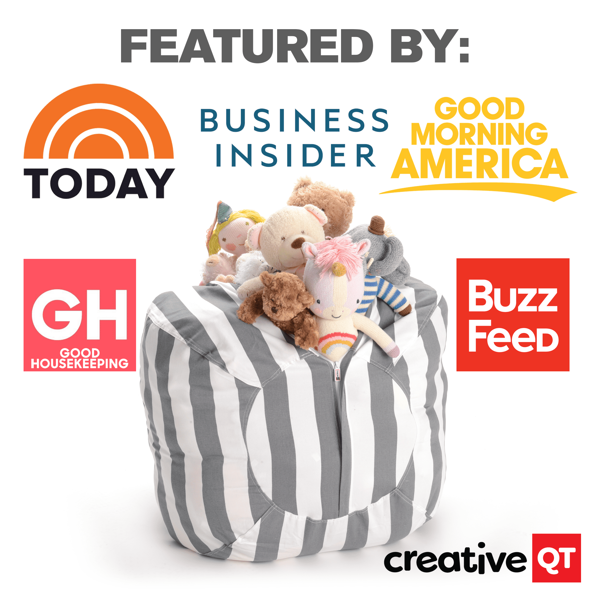 bean bag you fill with stuffed animals