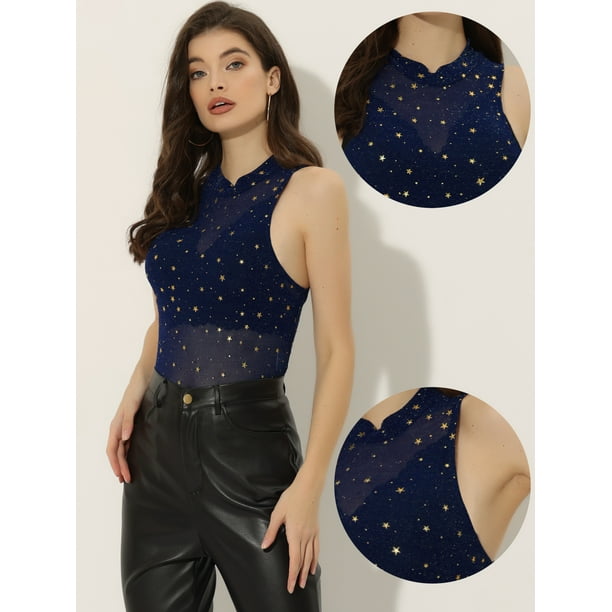 Blusa transparente estrellas hotsell