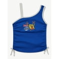 thumbnail image 4 of Justice X Spongebob Americana Collab Girls One Shoulder Tank, Sizes XS - XLP, 4 of 8