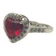 thumbnail image 2 of JOYARIS Anillo Solitario Corazón Compromiso Promesa Plata 925 Talla 8.5 AN-0000464, 2 of 5