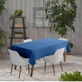 thumbnail image 2 of Vargottam Indoor/Outdoor Tablecloth 58 x 82" Inch Rectangular Tablecloth Waterproof Patio Table Cloths, Spring/Summer Table Covers for Backyard Circular Table/BBQs/Picnic - Medium Blue, 2 of 6