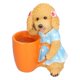 thumbnail image 2 of Animal Vase Decoration Resin Hand Painted Simulation Dog Flowerpot Ornament for GardenYellow, 2 of 5