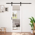 thumbnail image 2 of 32''x96'' No Assembly Required Door Panel,Mirrored Solid Manufactured Wood Sliding Barn Doors with Hardware Kit, 2 of 8
