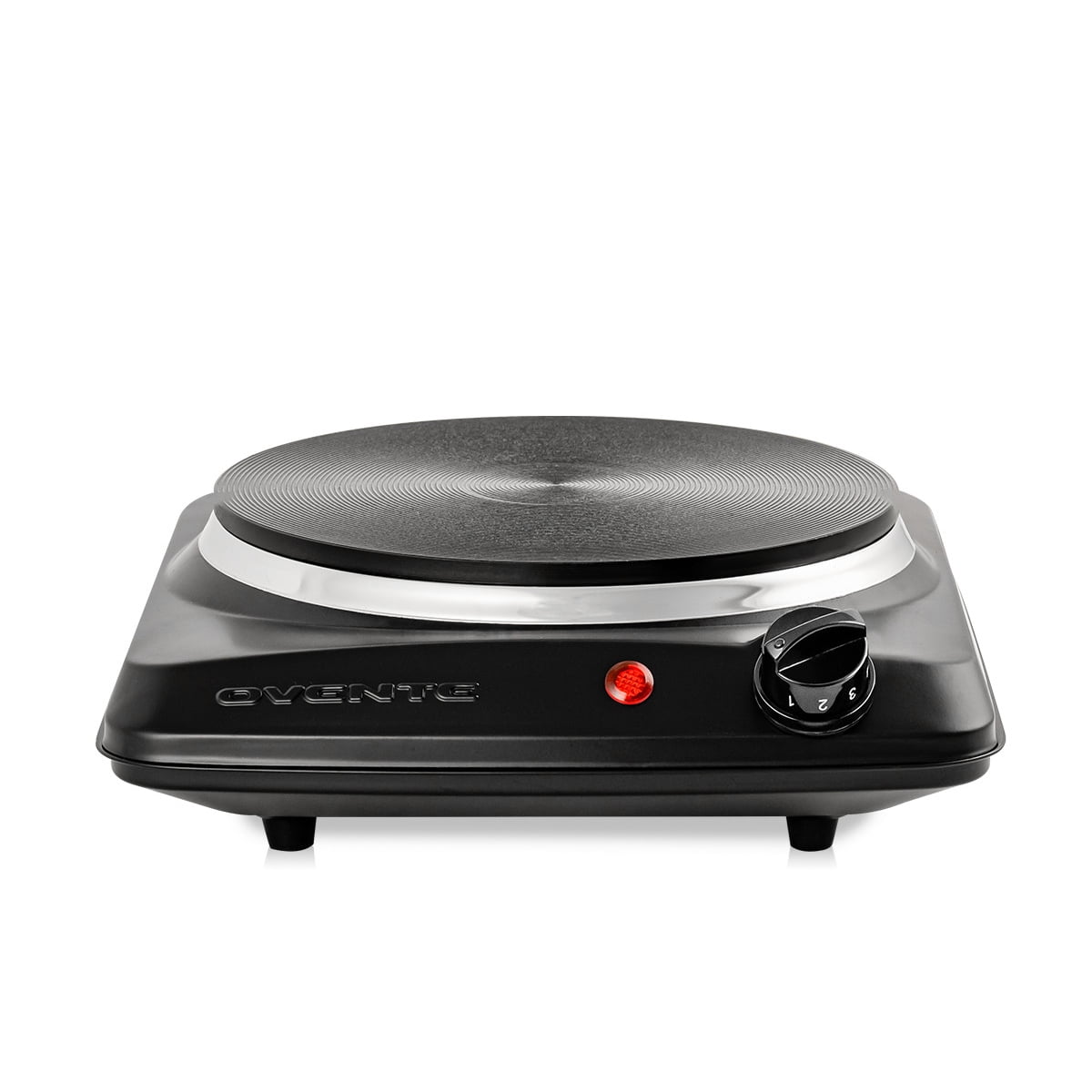 Ovente 1000W Single Hot Plate Electric Countertop Cast Iron Stove 7