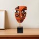 thumbnail image 4 of 4 Piezas Cara Estatua Escultura Novedad pequeña sala Decoración de Escritorio, 4 of 9