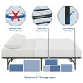 thumbnail image 3 of Modway Horizon Queen Modern Style Stainless Steel Bed Frame in Brown, 3 of 8