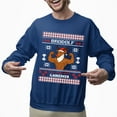 thumbnail image 2 of Christmas Sweatshirt, Brodolf The Gainzdeer Christmas Sweatshirt, Funny Muscular Reindeer Ugly Holiday Jumper, Festive Gym Lover Gift for Weightlifters & Fitness Fans, 2 of 5