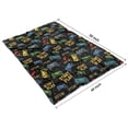 thumbnail image 4 of Colorful Controllers Games Texts Black Pattern Blanket,Comfortable Soft Lamb Wool Throw Blanket,All Season,Warm Lightweight Blankets for Sofa Bed Couch Living Room Chair,40"x50", 4 of 4