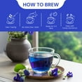 thumbnail image 3 of Blue Tea - Butterfly Pea Flower Tea | 50 Cups - 0.88 Oz | Caffeine-Free - Premium Box Packaging, 3 of 8