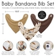 thumbnail image 3 of Baberos tipo bandana para bebé Sweet Jojo Designs, paquete de 3 unidades, western cowboy, 3 of 6