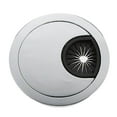 thumbnail image 3 of thinsony 2Pcs 60mm Computer Desk Table Grommet Cable Port Wire Hole Cover Silver, 3 of 9