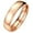 Rose Gold, variant on 6mm Silver/Blue/Rose Gold/Rainbow Titanium Steel Band Men Women's Ring Size 6-12