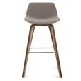 thumbnail image 6 of Simpli Home Randolph Mid Century Modern 28 inch Bentwood Counter/ Bar Height Stool (Set of 2) in Mocha Woven Fabric, 6 of 8
