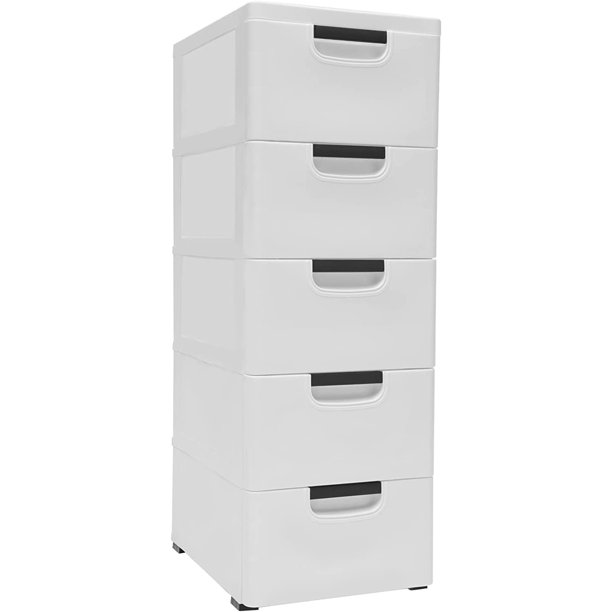 TFCFL Plastic Drawers Dresser Storage Light Color Disassemble