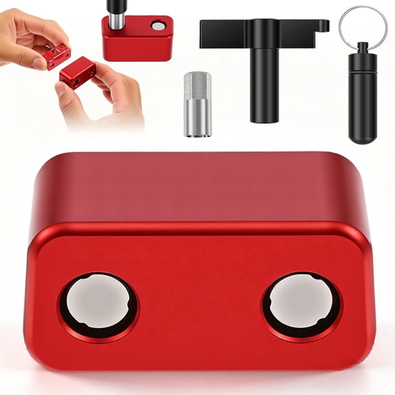 OBD2 Port Anti-Theft Lock, Security Lock Device with Unlock Keys Fits Sedans SUV Truck, Red