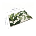 thumbnail image 4 of Tufted Bath Mat, Green Leaf Patterned Soft Absorbent Rugs with Non-Slip Rubber Backing for Front Door Bathroom Kitchen, 4 of 7