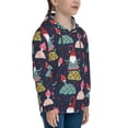 thumbnail image 3 of Lsque Gnome With Mushroom Patten Youth Hoodie Sweatshirt Pullover with Kangaroo Pocket Boys and Girls Hoodie Warm Hoodie for Kids-Medium, 3 of 6