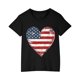 thumbnail image 2 of Odeerbi Niños Niñas Día de La Independencia Camiseta de Algodón Manga Corta 4 de Julio Camiseta Gráfica, 2 of 9