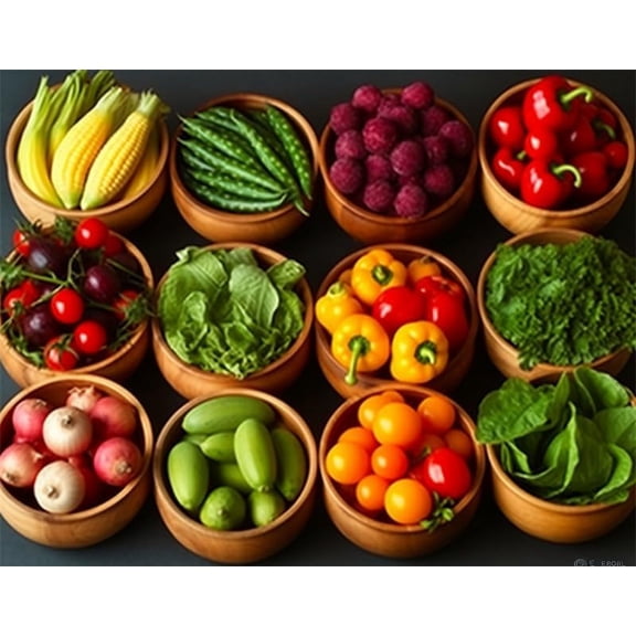 Jigsaw Puzzles 500 Pieces Adults giftFamilies Foods Vegetables Formation Wooden to Toys Gift Entertainment Home Decoration 20.4 x 14.9 in