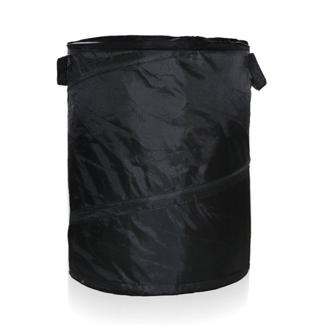 Billuyoard Cubo de basura plegable de tela Oxford para jardín, soporte para bolsa de hojas de basura, portátil, para acampar al aire libre, Almacenamiento y organización del hogar