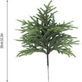 thumbnail image 3 of 5-pack Lit Stems Lighted Norfolk Pine Branches, 15.4 Inch Pre-Lit Artificial Greenery Sprigs with Flexible Wire, Battery Operated for Christmas Tree, Wreath & Indoor Outdoor Holiday Decor, 3 of 7