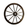 thumbnail image 1 of 24 Inch Diameter Wooden Wagon Wheel Decorative Wall Hanging, 1 of 4