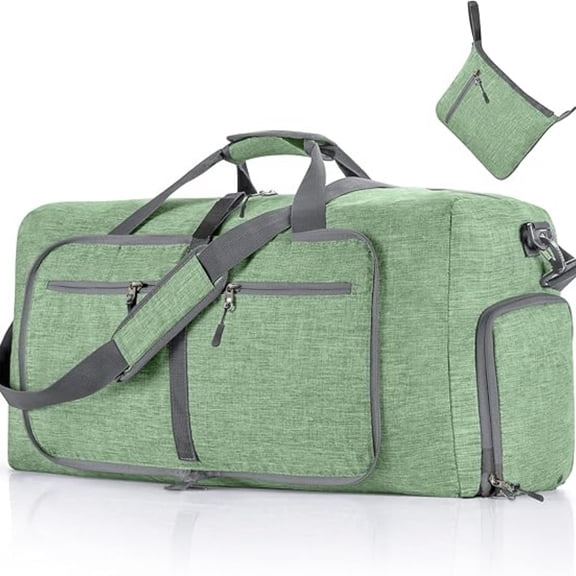 URSOFINE 115L Large Duffle Bag, Foldable Travel Gym Bag with Shoe Compartment, Lightweight Water Repellent Tear Resistant for Camping, Weekender, Overnight Travel