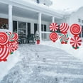 thumbnail image 2 of 6 Pack Candy Christmas Decorations Outdoor Yard Signs, Upgraded Yard Decorations with Stakes, Xmas Holiday Lawn Decor Signs for Pathway Walkway - Waterproof Christmas Outdoor Yard Stakes, 2 of 7