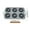 🥝 A_Base#1170, variant on Silicone Donut Molds 6-Cavity Non-Stick Round Baking Tray Pan, Food-Grade, Heat & Cold , Steel Rim, Oven Microwave Freezer Dishwasher