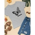 thumbnail image 3 of Butterfly W Leopard Print T-Shirt Women -Image by Shutterstock, Female XX-Large, 3 of 4