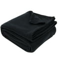 thumbnail image 4 of 24 Pack of Bulk Wholesale 80"L x 60"W Solid Color Fleece Throw Blankets for Fall, Winter, Spring, Summer, Men, Women, Children, Homeless, Charity Donation Drives in Black, 4 of 7