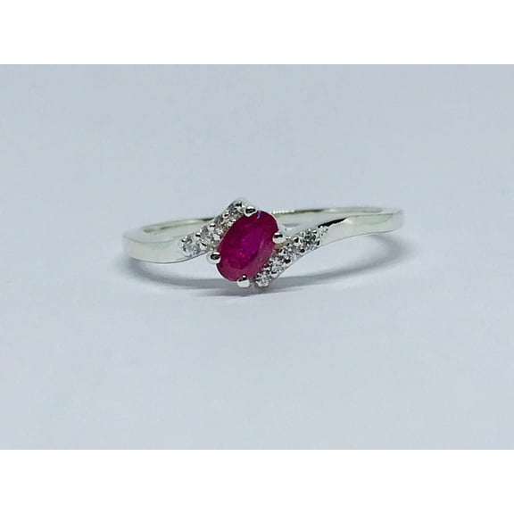 Fisherman ruby ring in 925 sterling silver