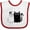 White and Red, variant on Inktastic Valentines Day Cat Couple Girls Baby Bib