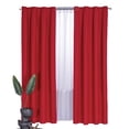 thumbnail image 1 of Cortina Decorativa Neo Rojo Corta Poliéster Colchas Concord Colchas Concord Cortina Neo, 1 of 2