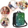 thumbnail image 5 of Naloa Green Disco Lights Lunch box Lunch bag for men women Large capacity Lunchbox Insulated Lunch bag Lunch box cooler, 5 of 7