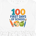 thumbnail image 4 of Inktastic 100 First Days of School Colorful Art Palette Girls Toddler Dress, 4 of 5