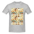 thumbnail image 4 of Bingfone Mushrooms And Rainbows Peace Men'S Loose Fit Short-Sleeve Pocket T-Shirt, 4 of 7