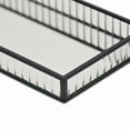 thumbnail image 6 of Veldra Black Rectangular Fluted Glass Tray, 6 of 7