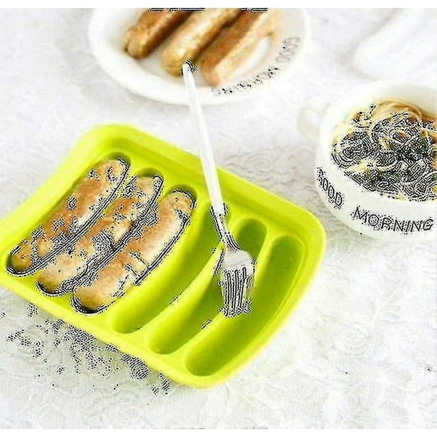 Molde de silicona para salchichas en barra para hot dogs caseros, hot dogs caseros